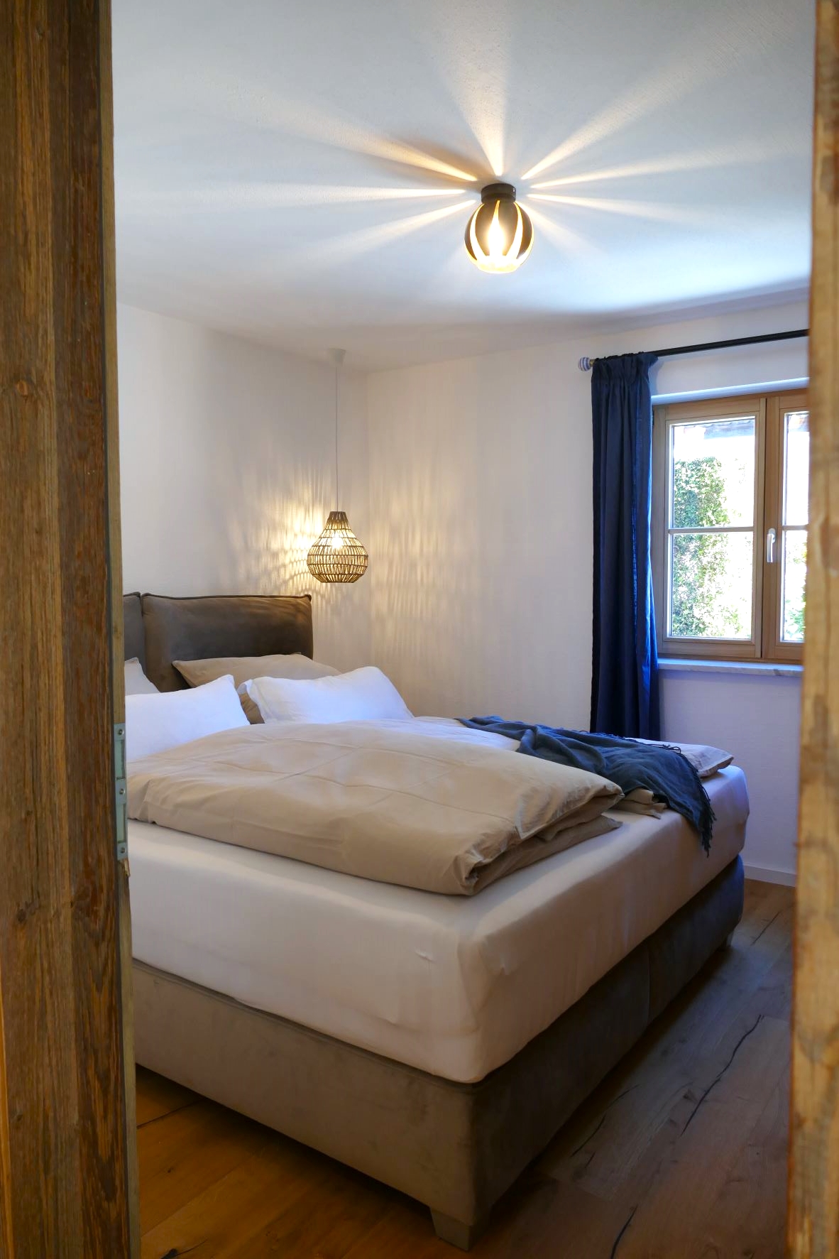 Ferienwohnung Sylvenstein Schlafzimmer2