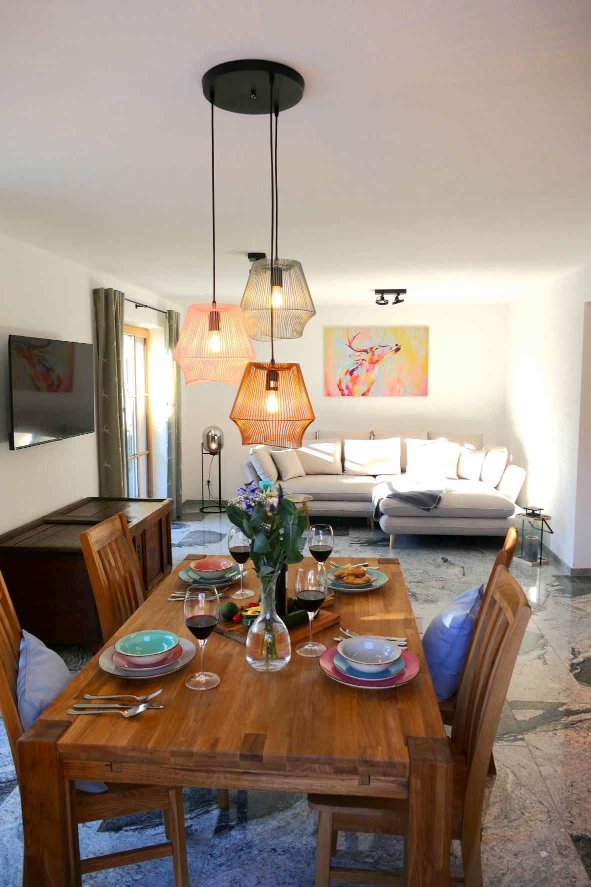 Ferienwohnung Sylvenstein Wohnkueche gesamt2