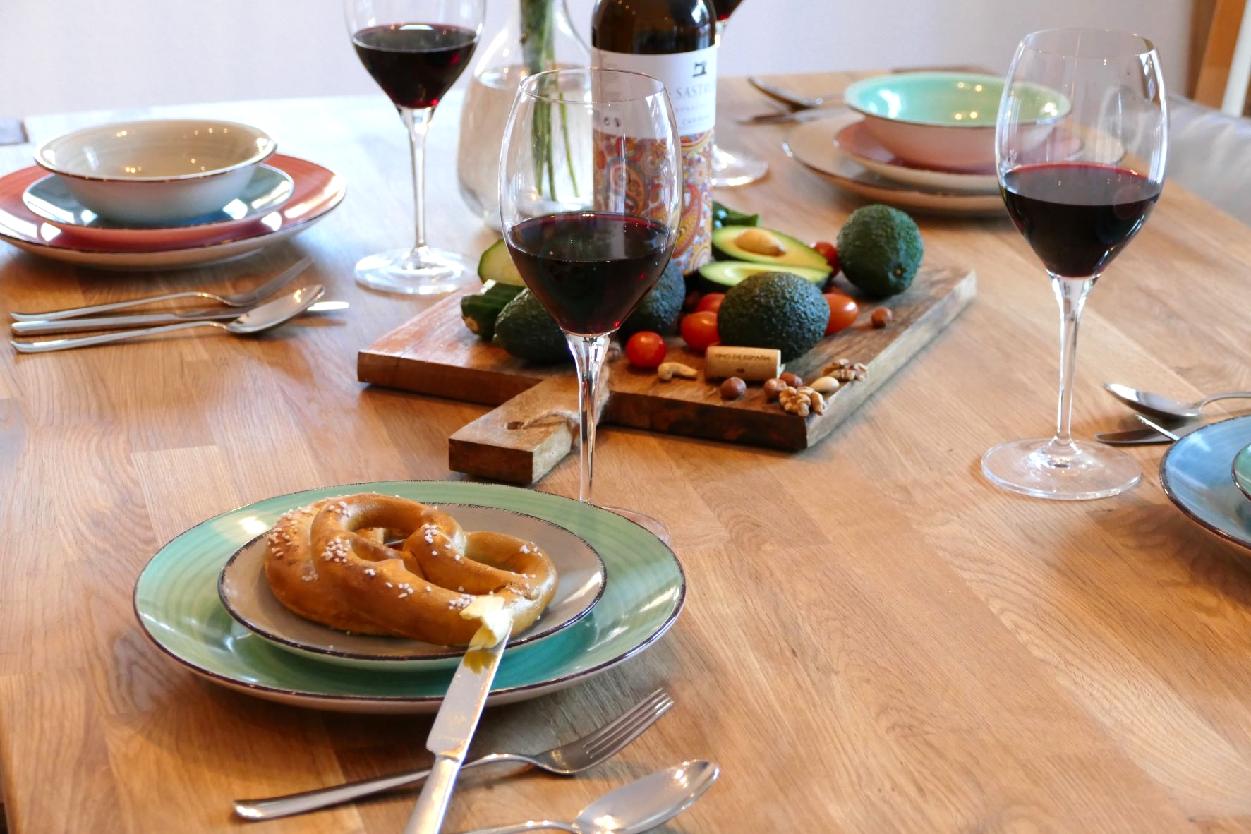 Ferienwohnung Sylvenstein Wohnküche Tisch1
