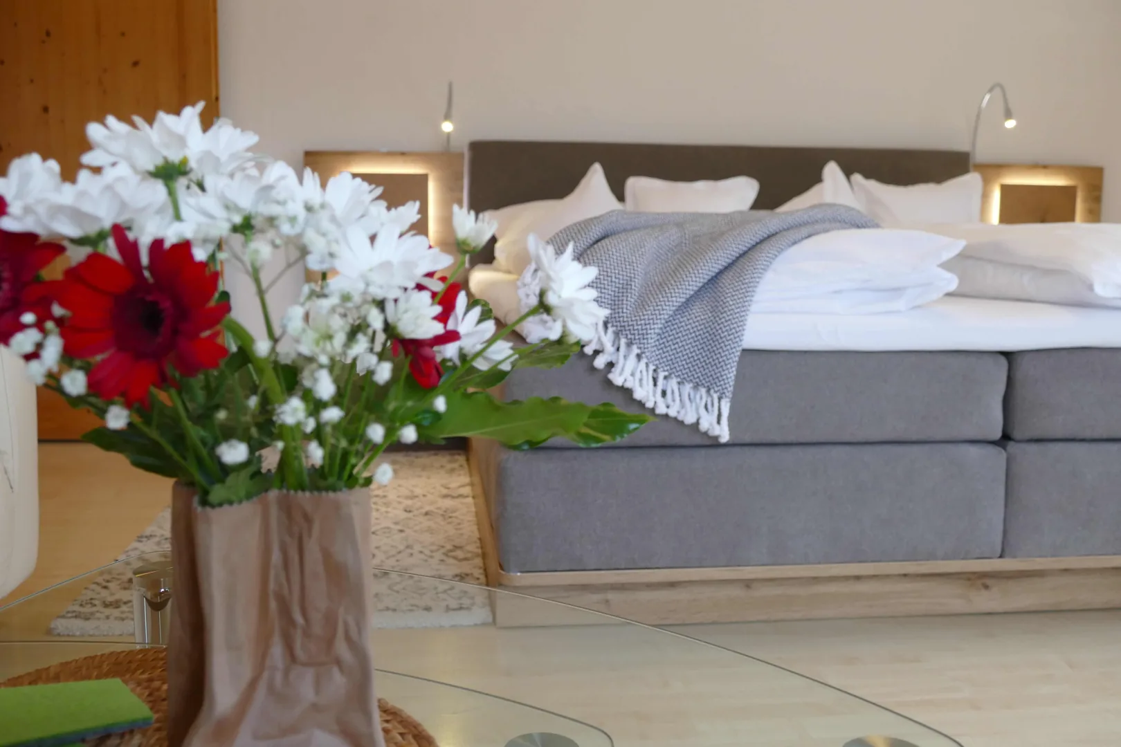Ferienwohnung Benediktenwand Wohnschlafzimmer