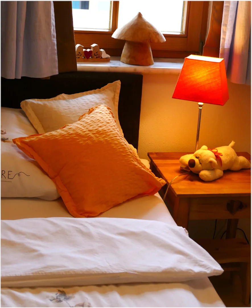 Ferienwohnung Benediktenwand zweites Schlafzimmer