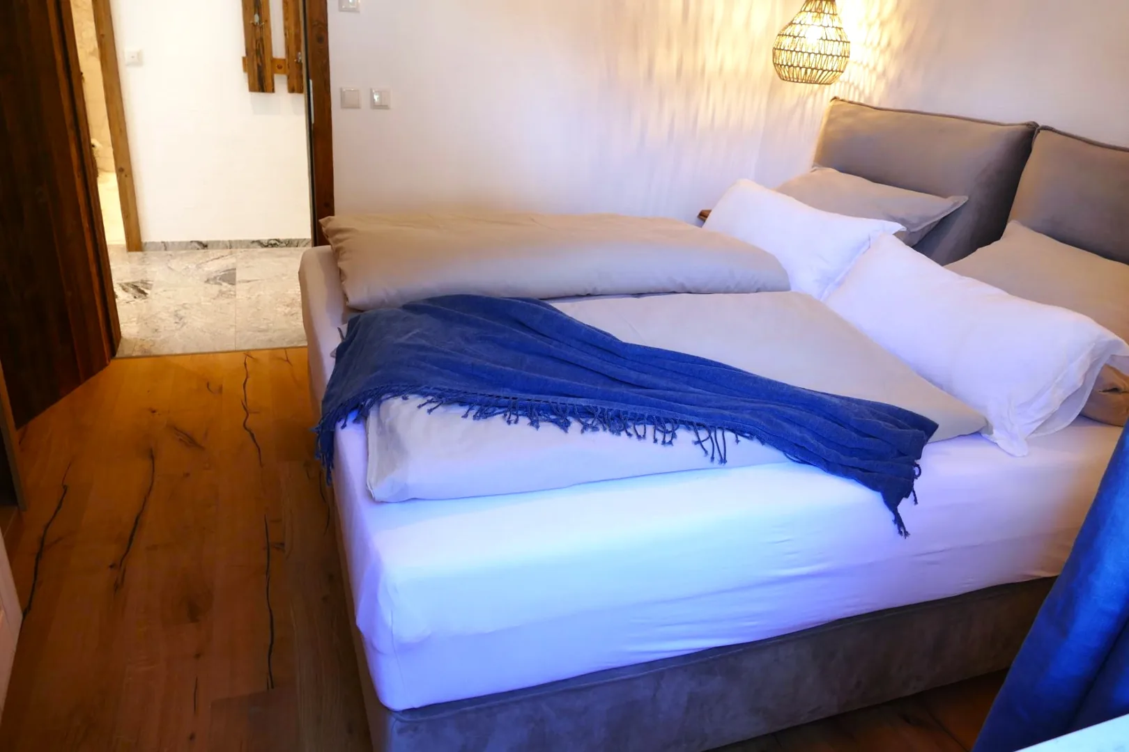 Ferienwohnung Sylvenstein Schlafzimmer