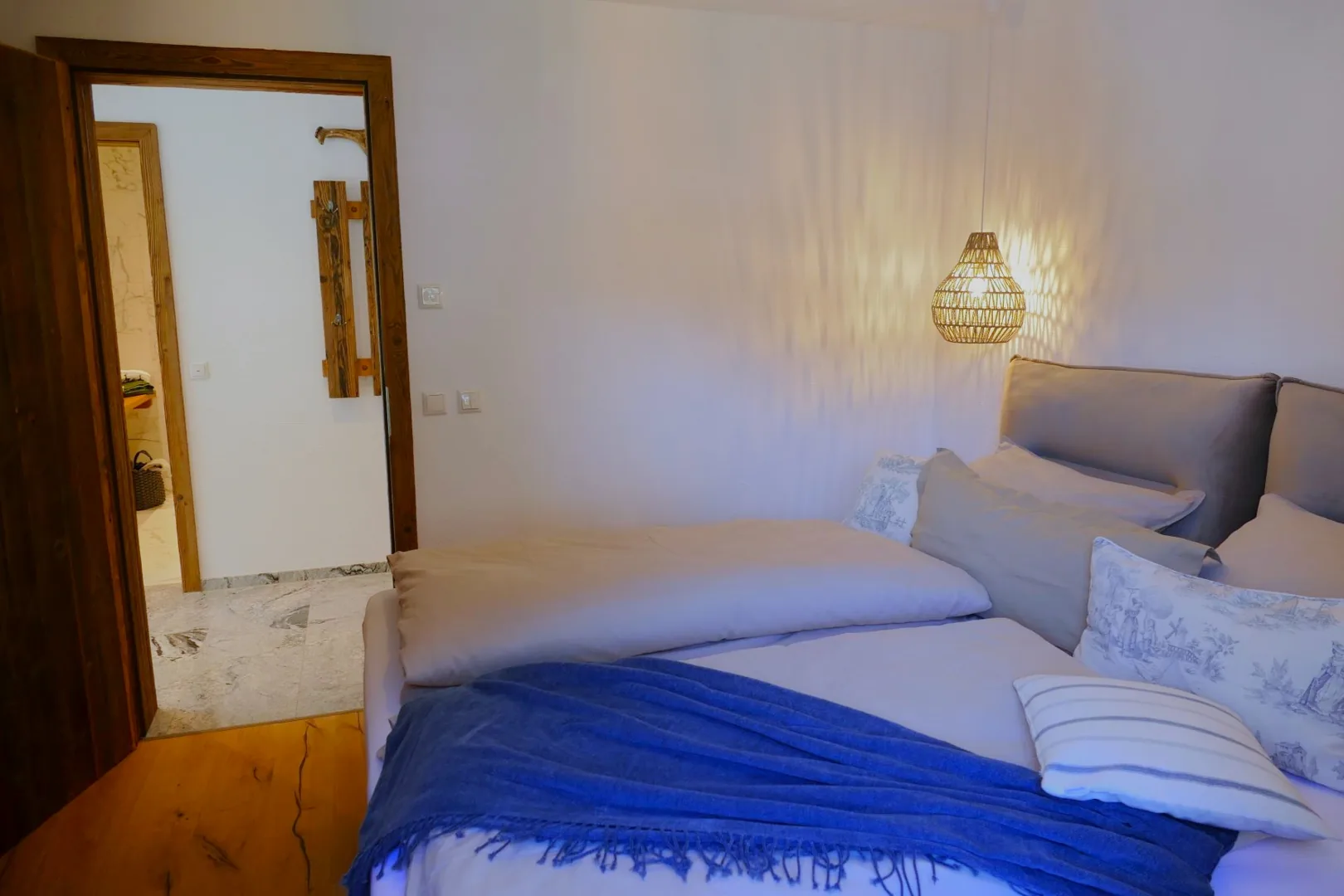 Ferienwohnung Sylvenstein Schlafzimmer